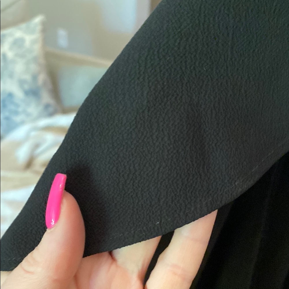 Black Asymmetrical Tiered Cocktail Dress - Picture 8 of 8